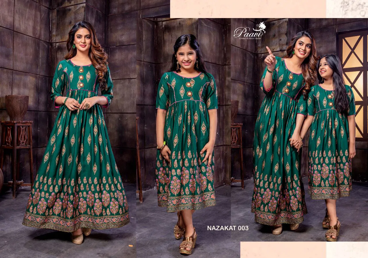 Nazakat Vol 2 By Paavi Long Anarkali Kurtis Catalog
